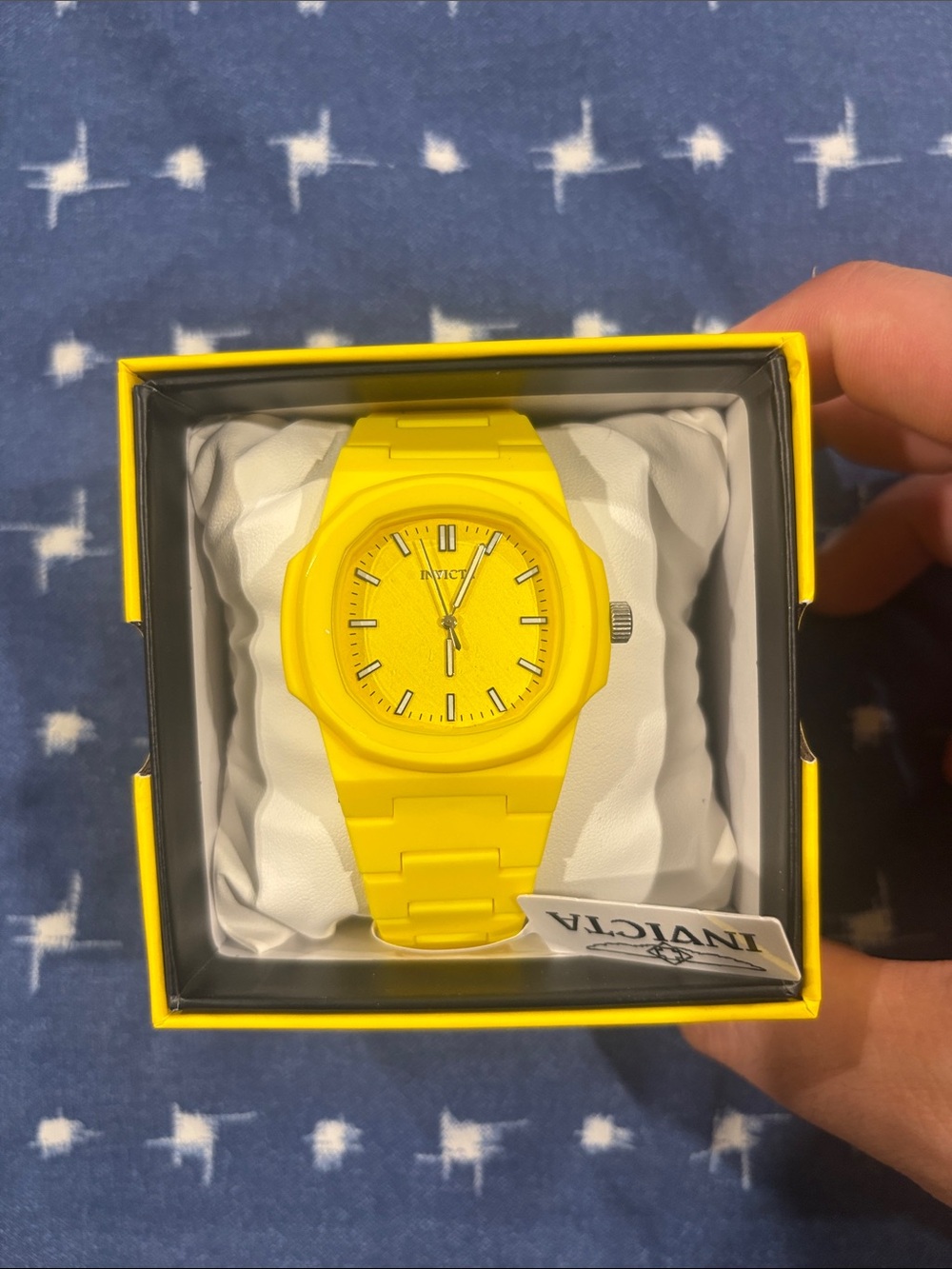 Invicta Yellow Silicone Casual Watch